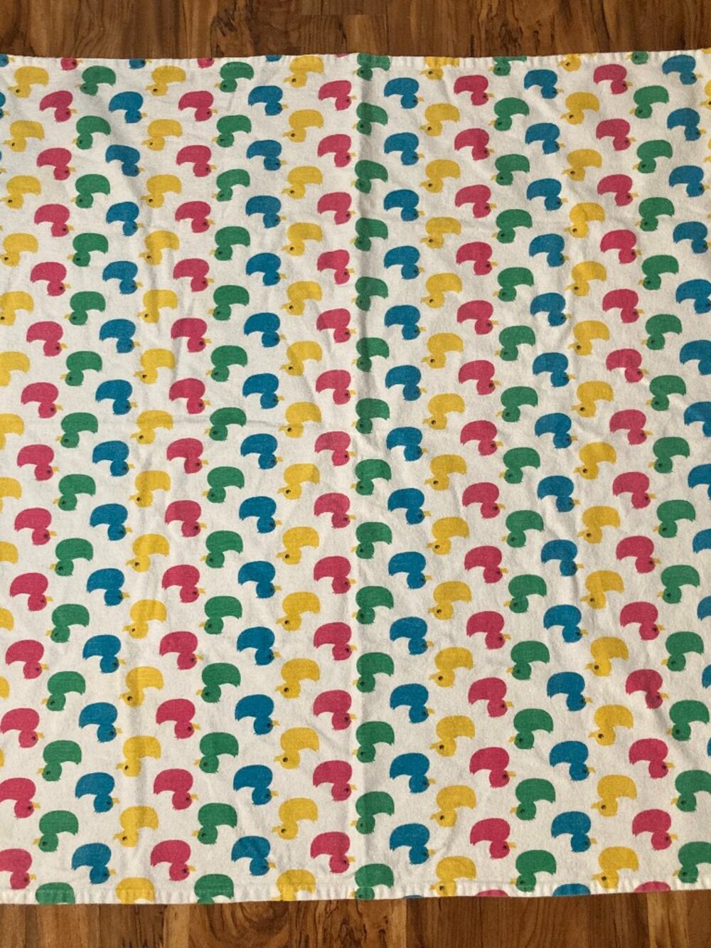 Medline Multi Color Ducks Hospital Receiving Blanket 100% Cotton - 35"x33.5"